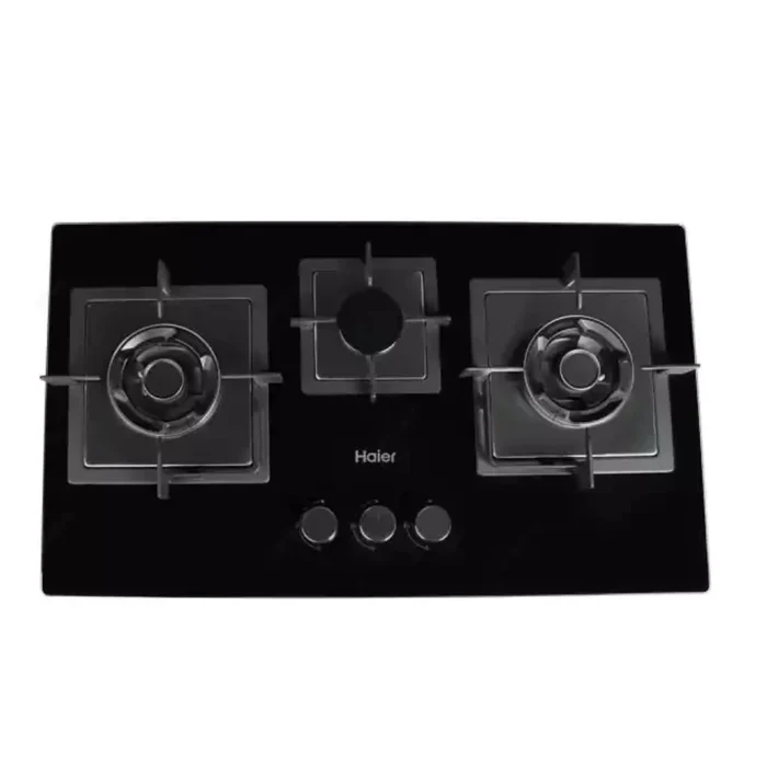 HAIER 3BURNER 75CM GLASS Model HCC-633DGG ISLAMABAD 2025